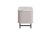 Valen: Elegant Bedroom Storage with Carrara Marble Top