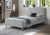 Alexa: Comfortable and Stylish Beds in Light Pink and Light Grey