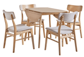 Cody: Versatile Dining Setting with Dropside and Extension Options