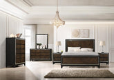 Denver Bedroom Suite: Wenge with Antique Teak and Champagne Trims