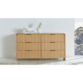 Gus 6-Drawer Dresser in Natural