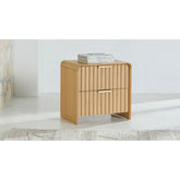 Gus 2-Drawer Bedside table in Natural