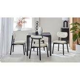 Linz Square Dining Table in Black