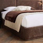 Scallope Bed Frame in Brown