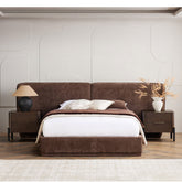 Scallope Bed Frame in Brown