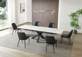 Starla: Modern 7-Piece Extension Dining Setting and Occasional Set