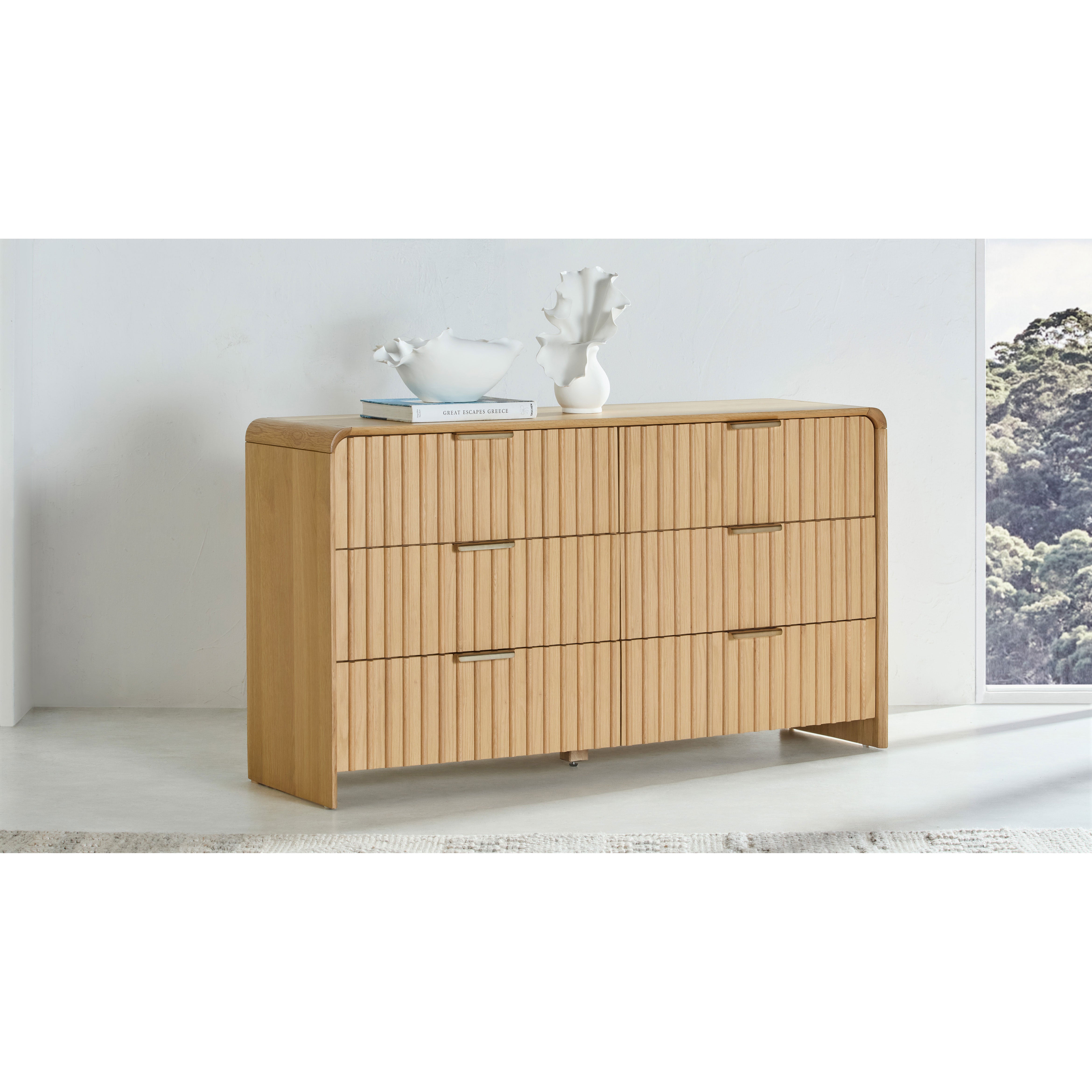 Gus 6-Drawer Dresser in Natural