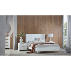 Gus 2-Drawer Bedside table in White