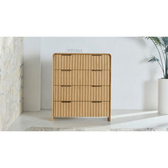 Gus 4-Drawer High Chest in Natural