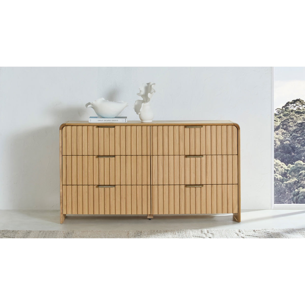 Gus 6-Drawer Dresser in Natural