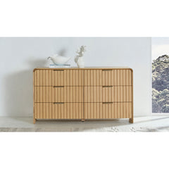 Gus 6-Drawer Dresser in Natural