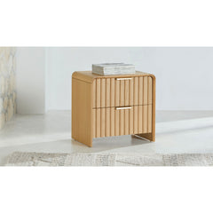 Gus 2-Drawer Bedside table in Natural