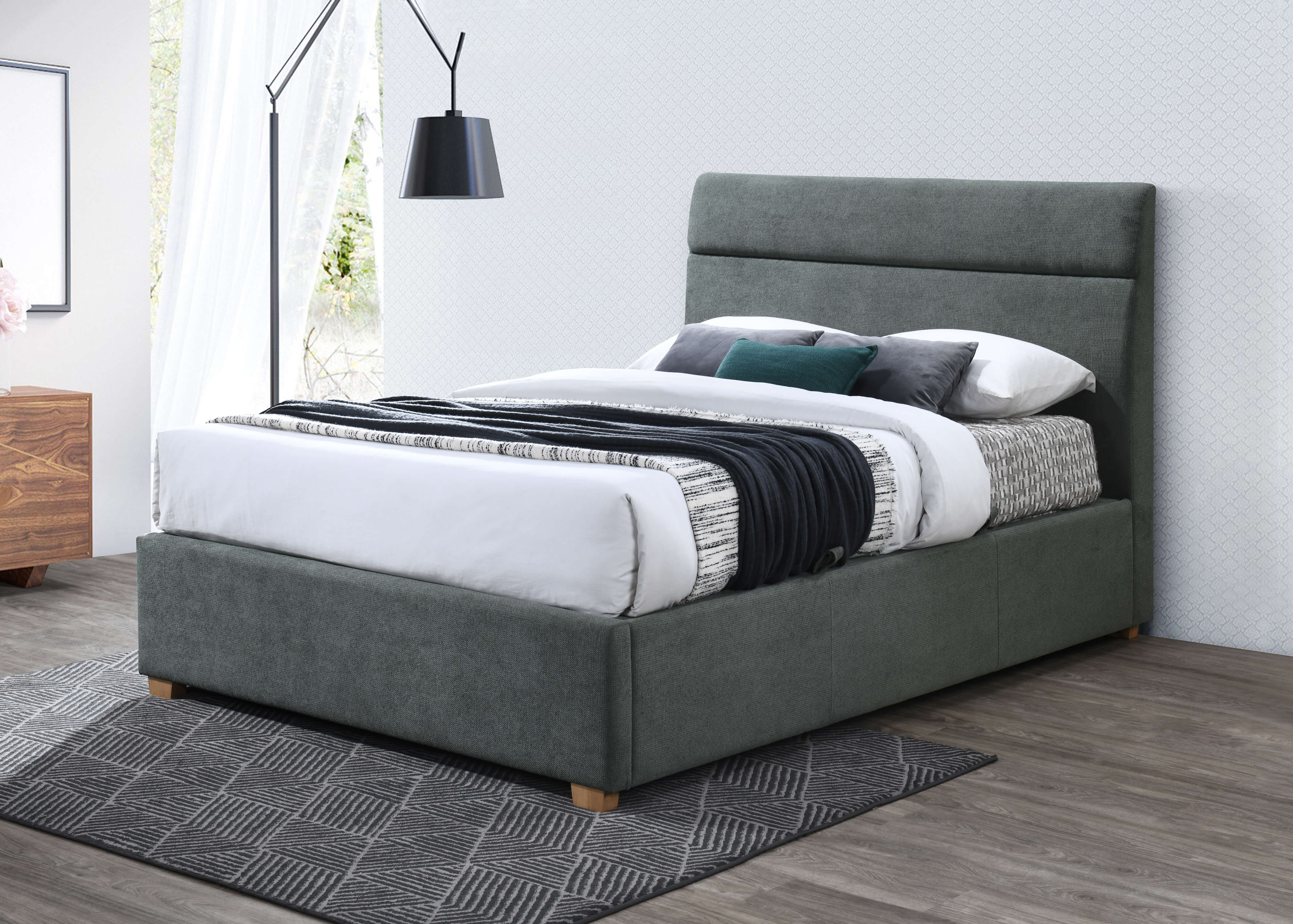 Pearl: Sophisticated and Innovative Side Style Gas Lift Bedframe