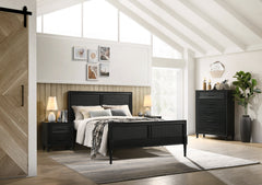 Tahiti: Versatile Bedroom Suite in White & Black Gloss Finish